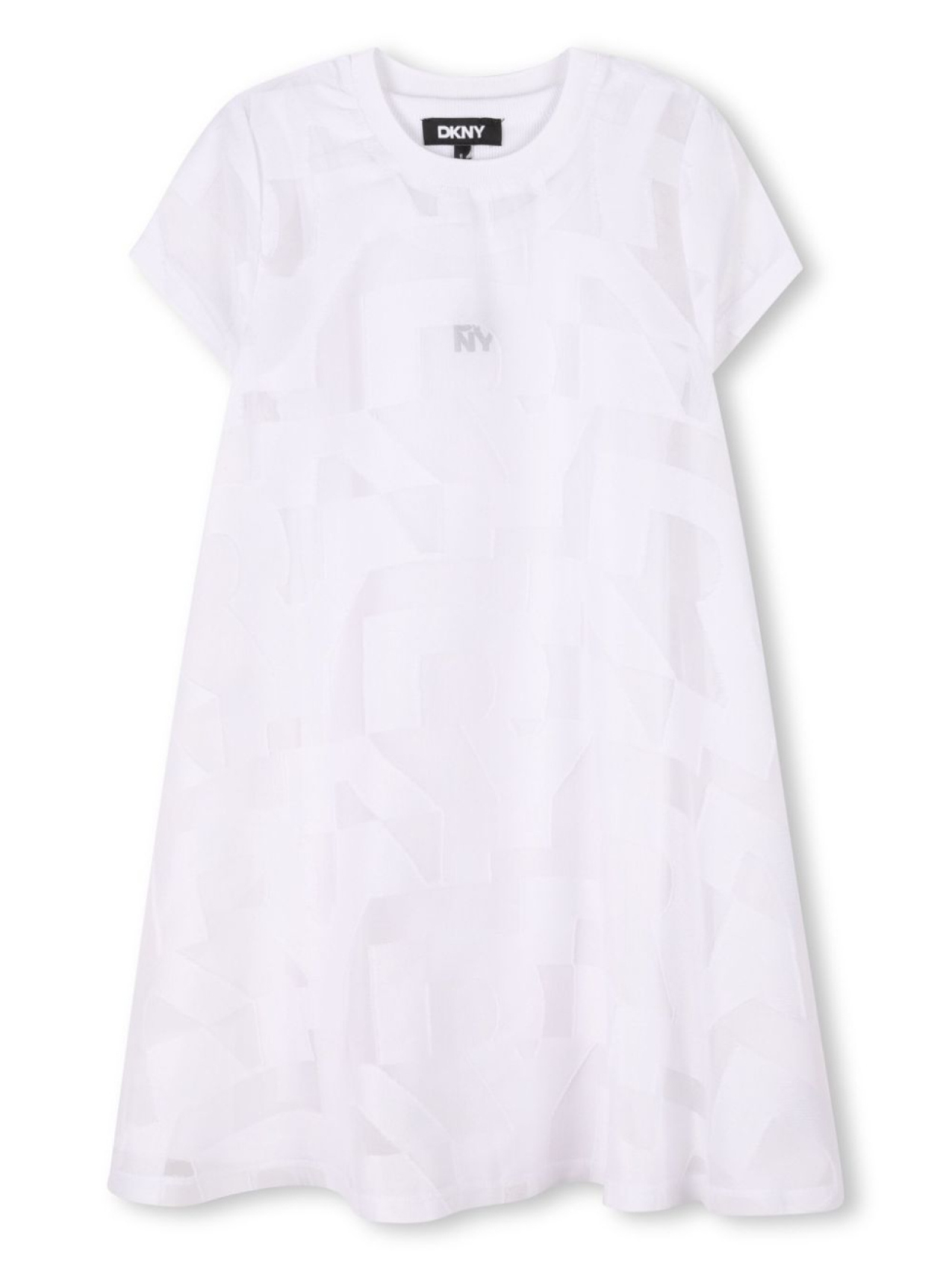 

Dkny Kids платье с логотипом, белый