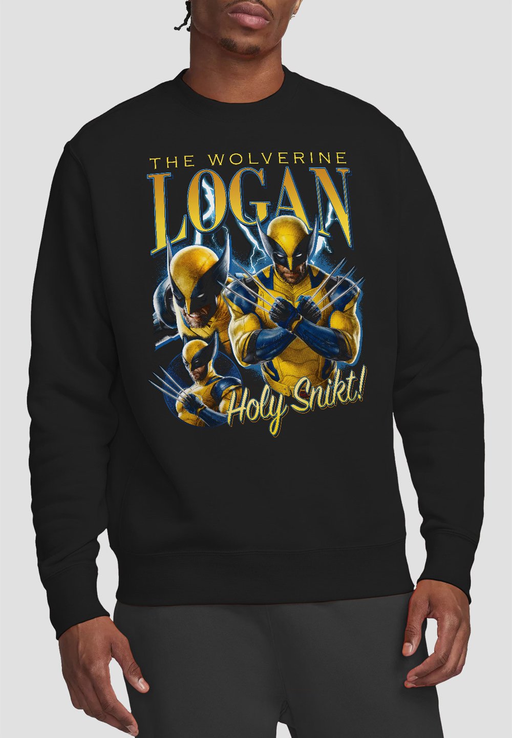 

Толстовка DEADPOOL WOLVERINE SNIKT LOGAN BOOTLEG Marvel, черный