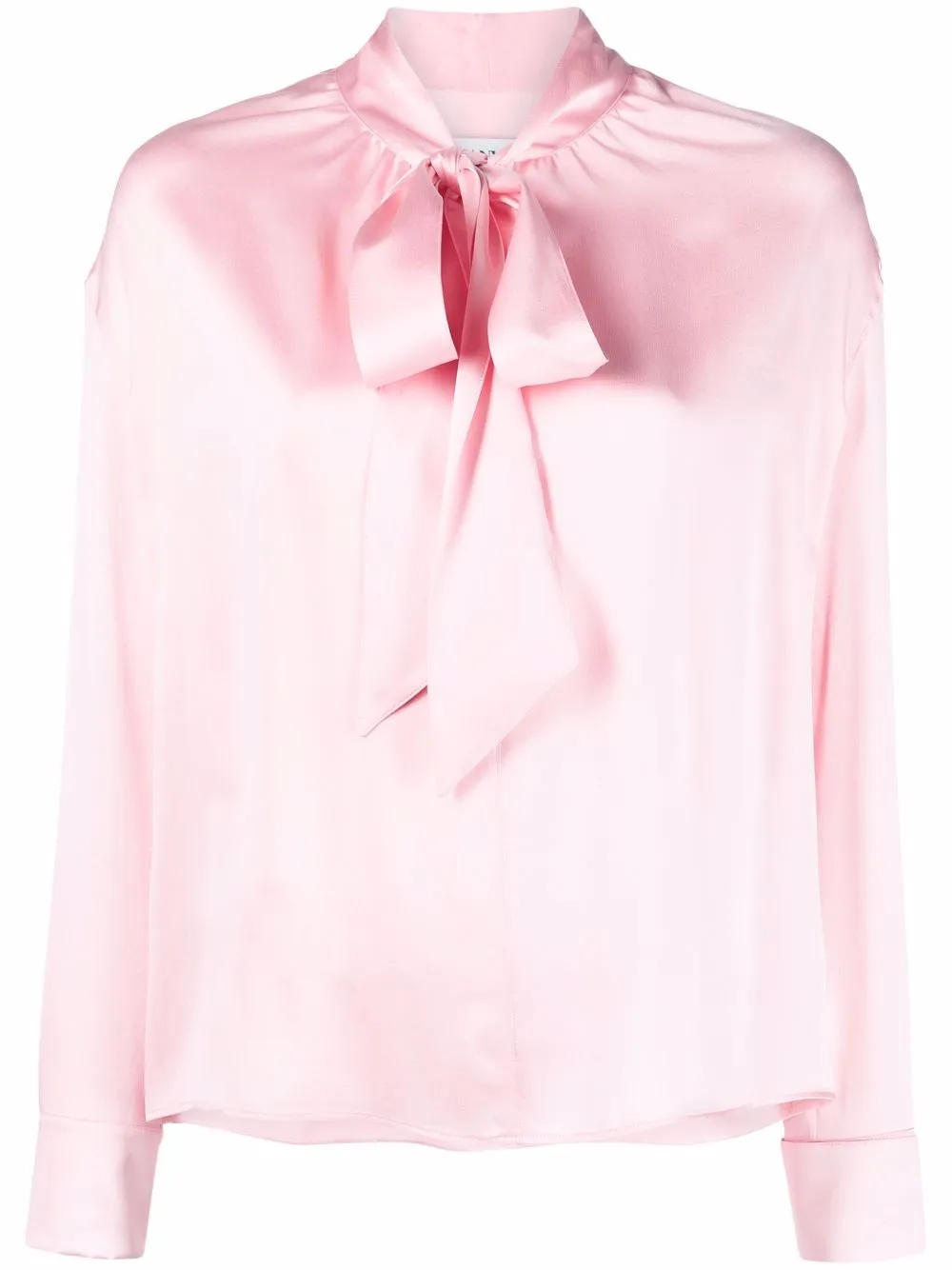 

Шелковая блузка с завязками Lanvin, розовый