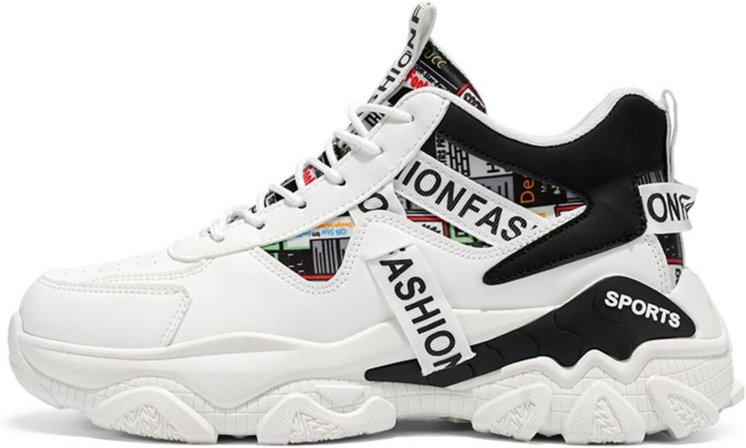 

Мужские повседневные массивные кроссовки MACEFIL, модные, удобные, с нескользящей подошвой, стильные кроссовки для прогулки, белый