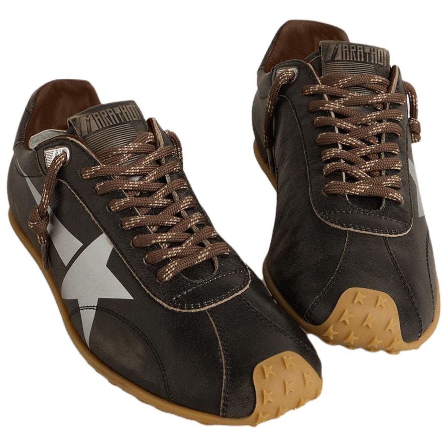 Golden Goose Мужские кроссовки Marathon Speed Low top Casual черные — фото 4