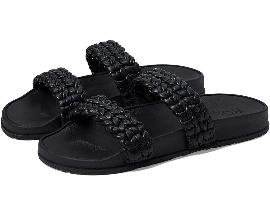 

Сандалии Roxy Slippy Braided, черный