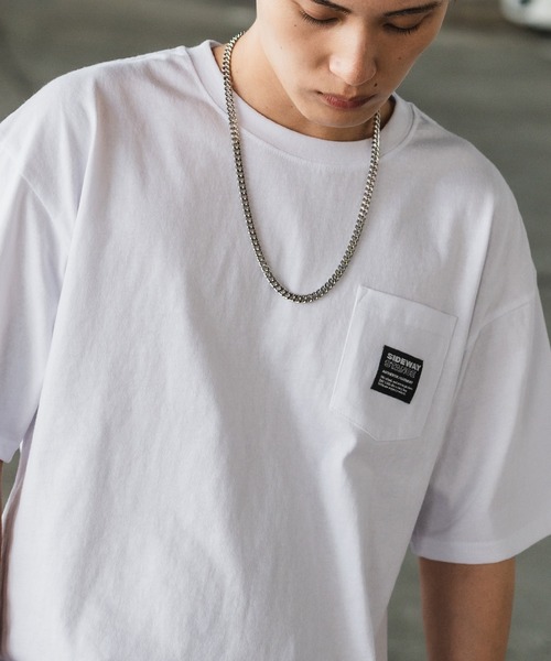 

Футболка с коротким рукавом и нагрудным карманом SIDEWAY STANCE, белый