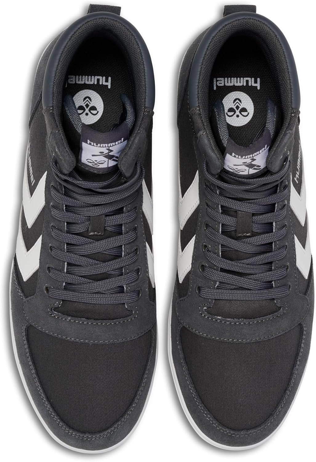 Кроссовки Hummel Unisex высокие, серый/белый — фото 3