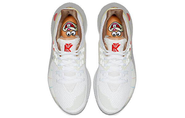 Кроссовки губка боб квадратные штаны x kyrie low 2 Nike, белый — фото 4