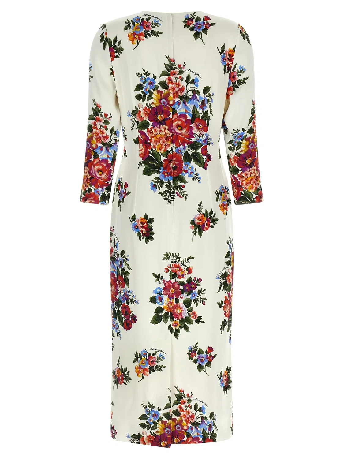 Платье «Mazzo di Fiori» DOLCE & GABBANA, белый — фото 2