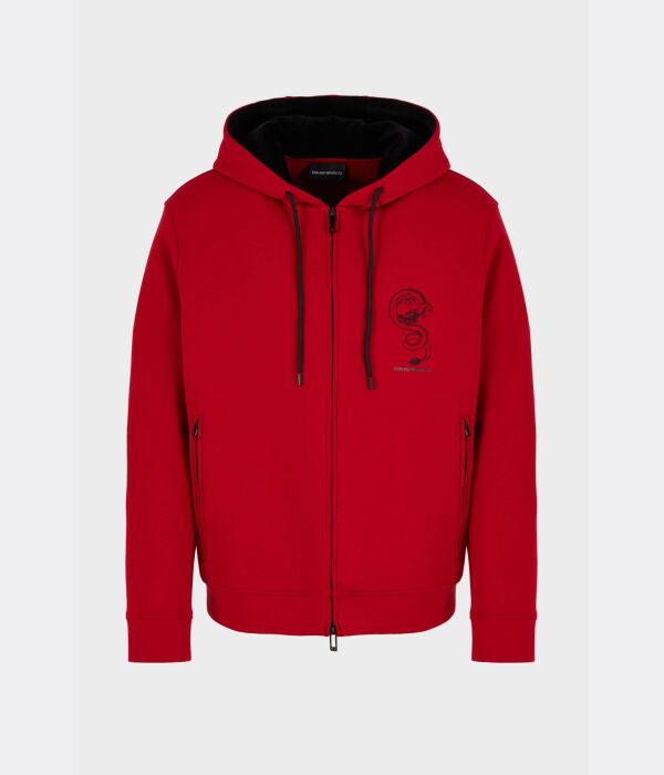 

Толстовка Emporio Armani Regular Fit, красный