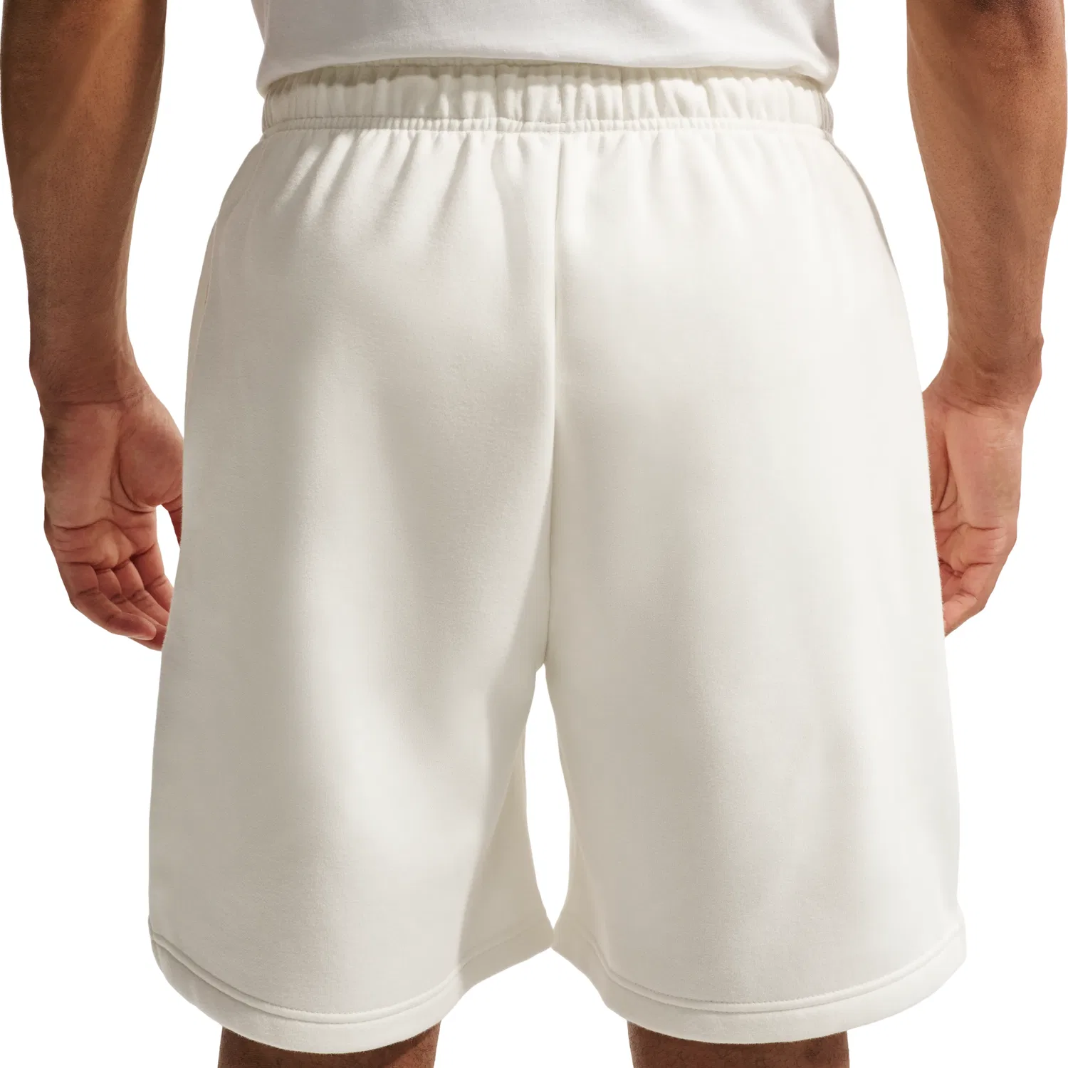 Шорты Nike Tech Fit Standard Issue Brush Fleece 8In Short 'Sail Pale Ivory' IU3281-133, белый — фото 2