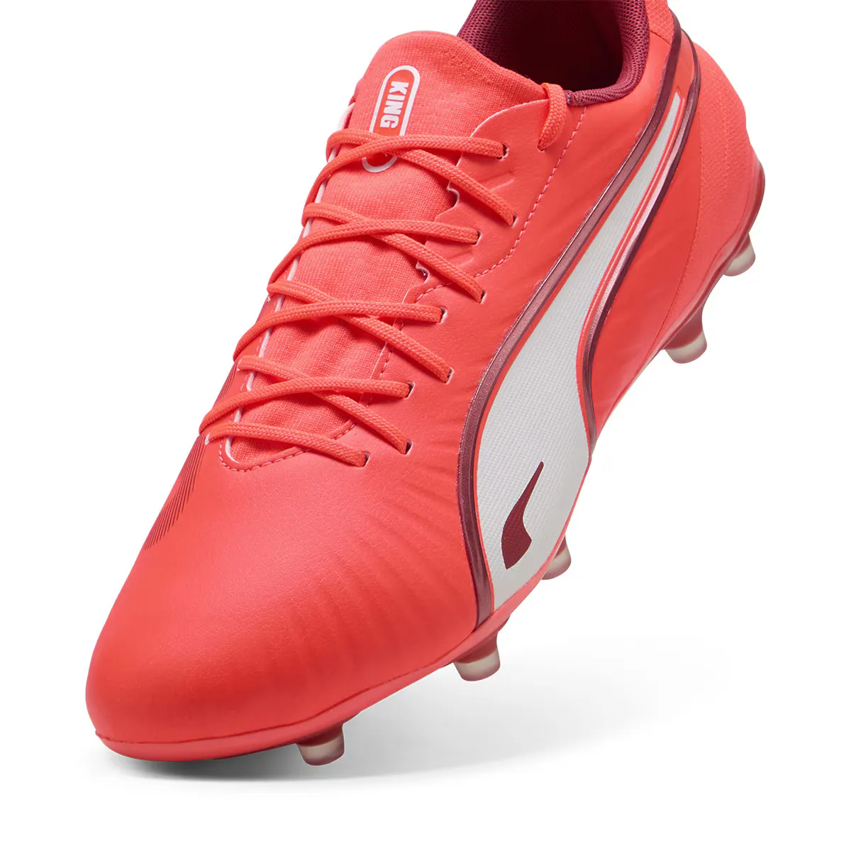 King Match FG/AG Jr Puma Мужские футбольные бутсы, красный — фото 2