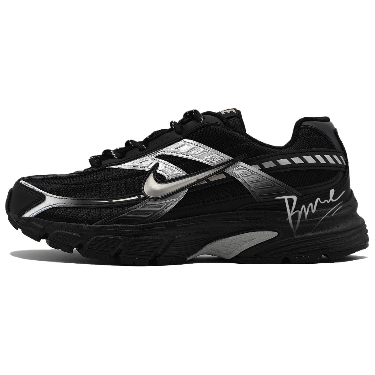 

Nike Кроссовки для бега Initiator с амортизацией, дышащие, с поддержкой, низкие, мужские, серебристо-черные