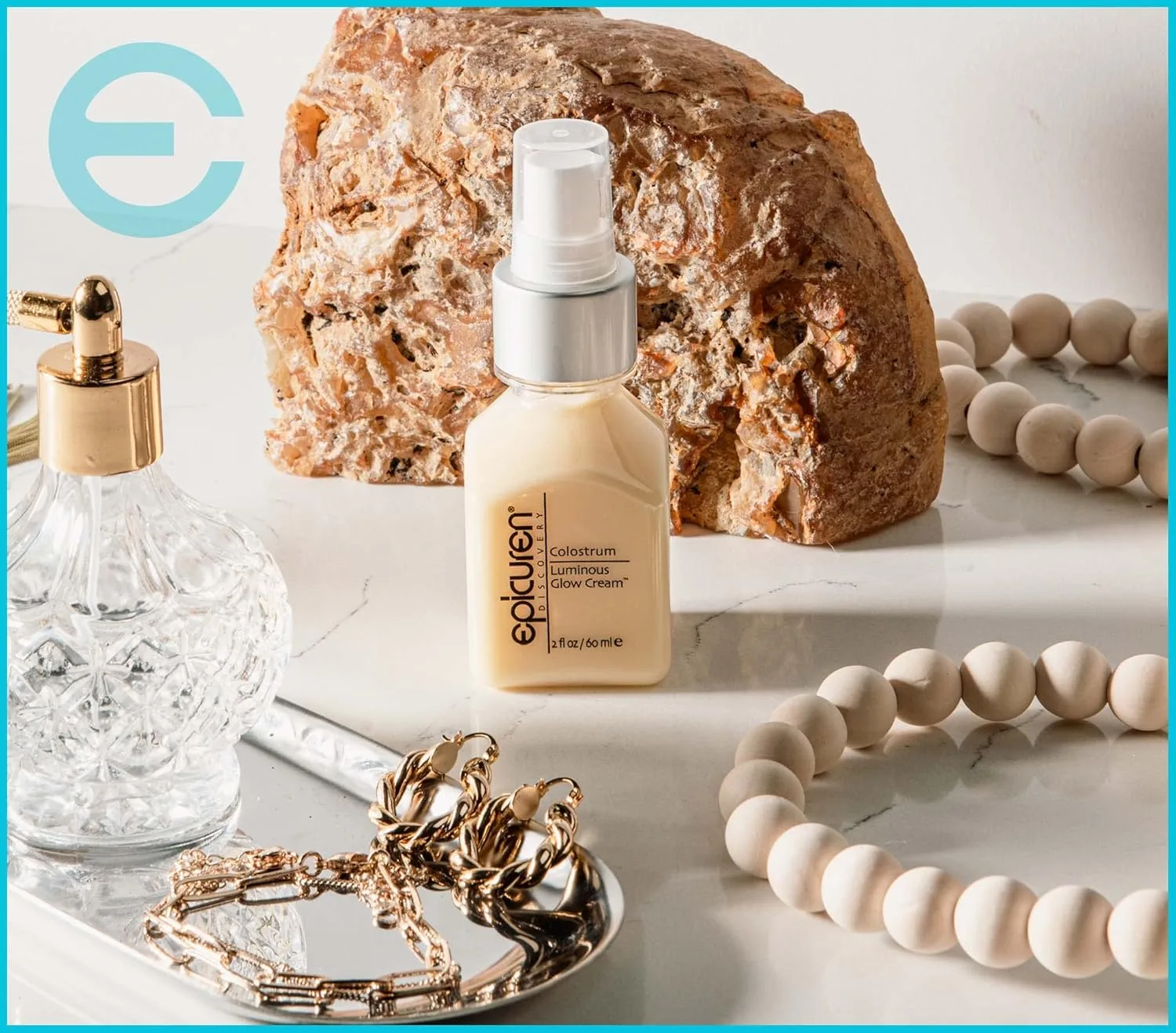 Крем Epicuren Discovery Colostrum Luminous Glow, 2 жидких унции 59 мл (1 шт.) — фото 2