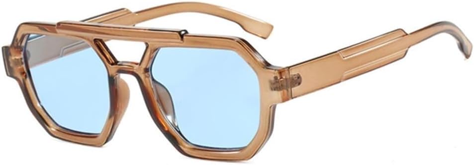 

Женские солнцезащитные очки с двойной перемычкой, защита от УФ-излучения UV400, сине-фиолетовые, мужские, для занятий спортом на открытом воздухе, бега и езды Generic, 06