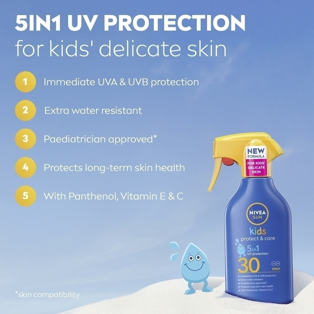 Солнцезащитный спрей Sun Kids для детей SPF 30 Nivea, 270 мл — фото 2