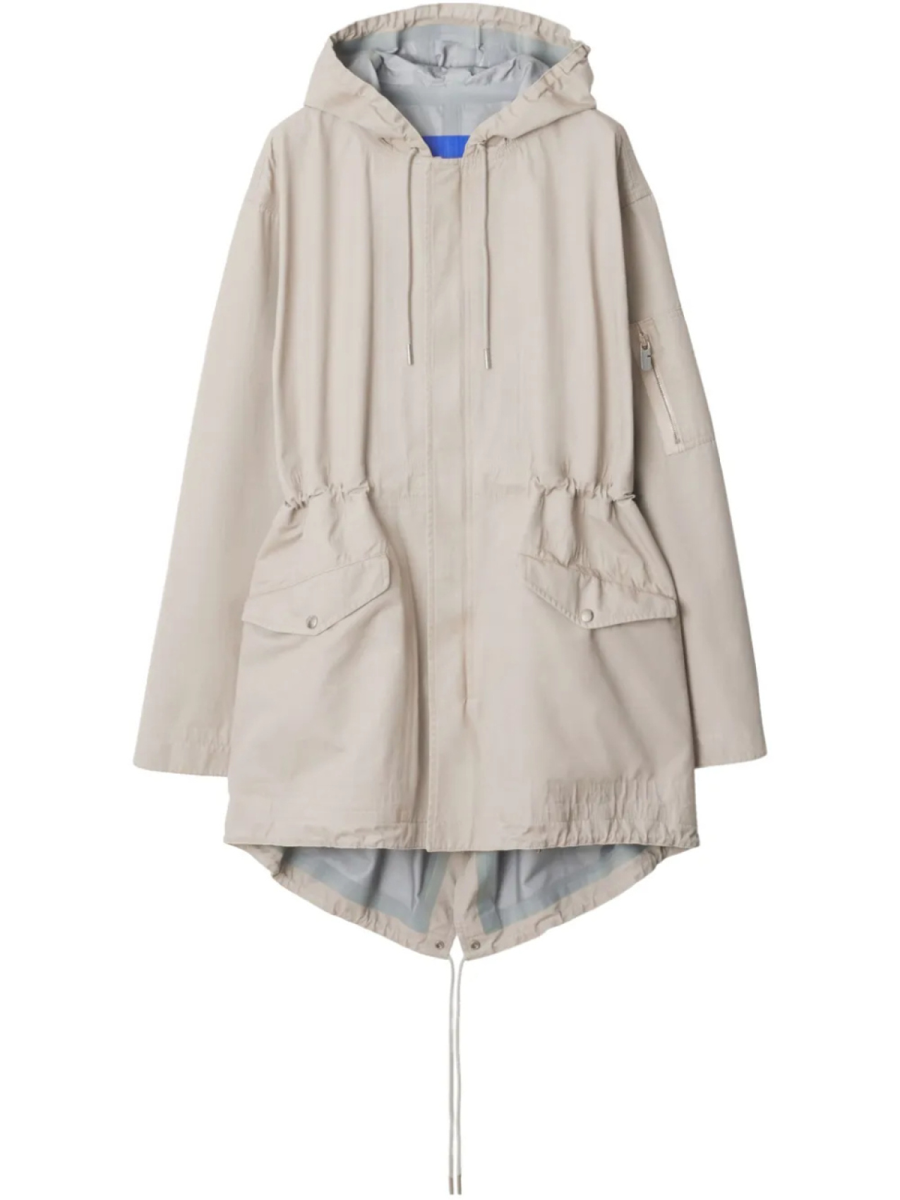 

Burberry парка с капюшоном, нейтральный