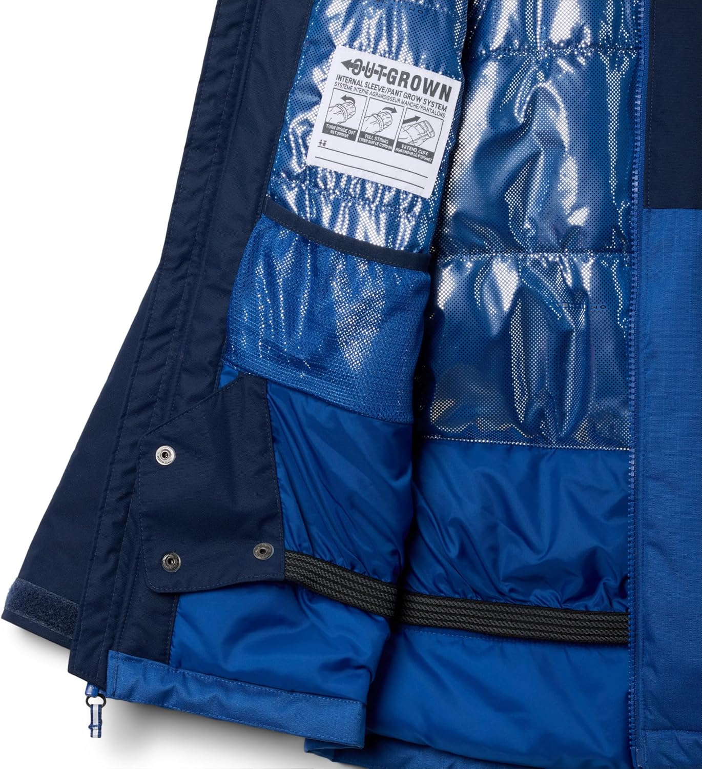 Куртка Columbia boys Alpine Action III, Mountain Blue Melange/Collegiate Navy — фото 3