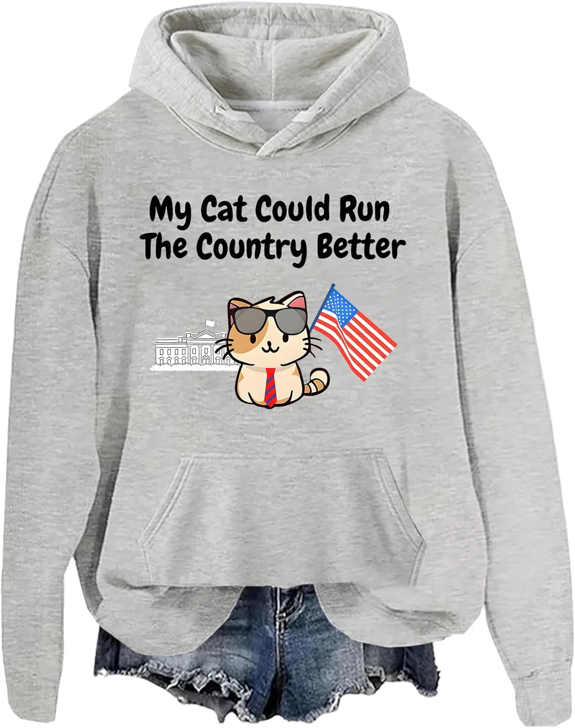 

Толстовка My Cat Could Run The Country Better woati