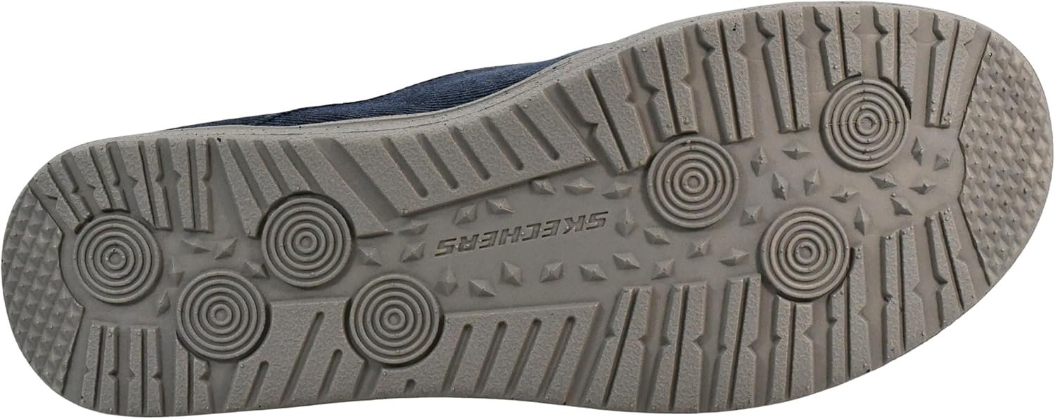 Мужские слипоны Skechers Melson Volgo, темно-синий/серый — фото 4