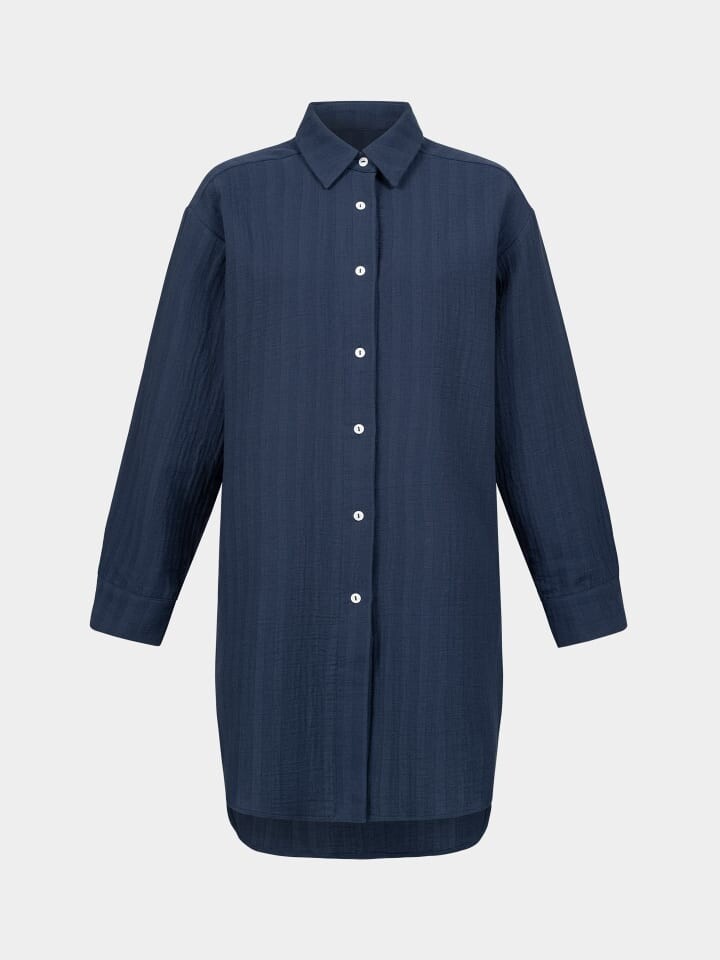 

Ночная рубашка Erlich Textil Boyfriend Shirt MALIN, цвет mitternachtblau