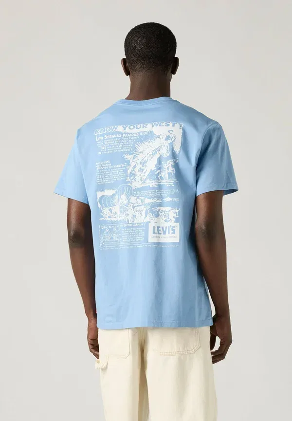 Футболка Levi's, модель levis records crus - blues, цвет черный — фото 2