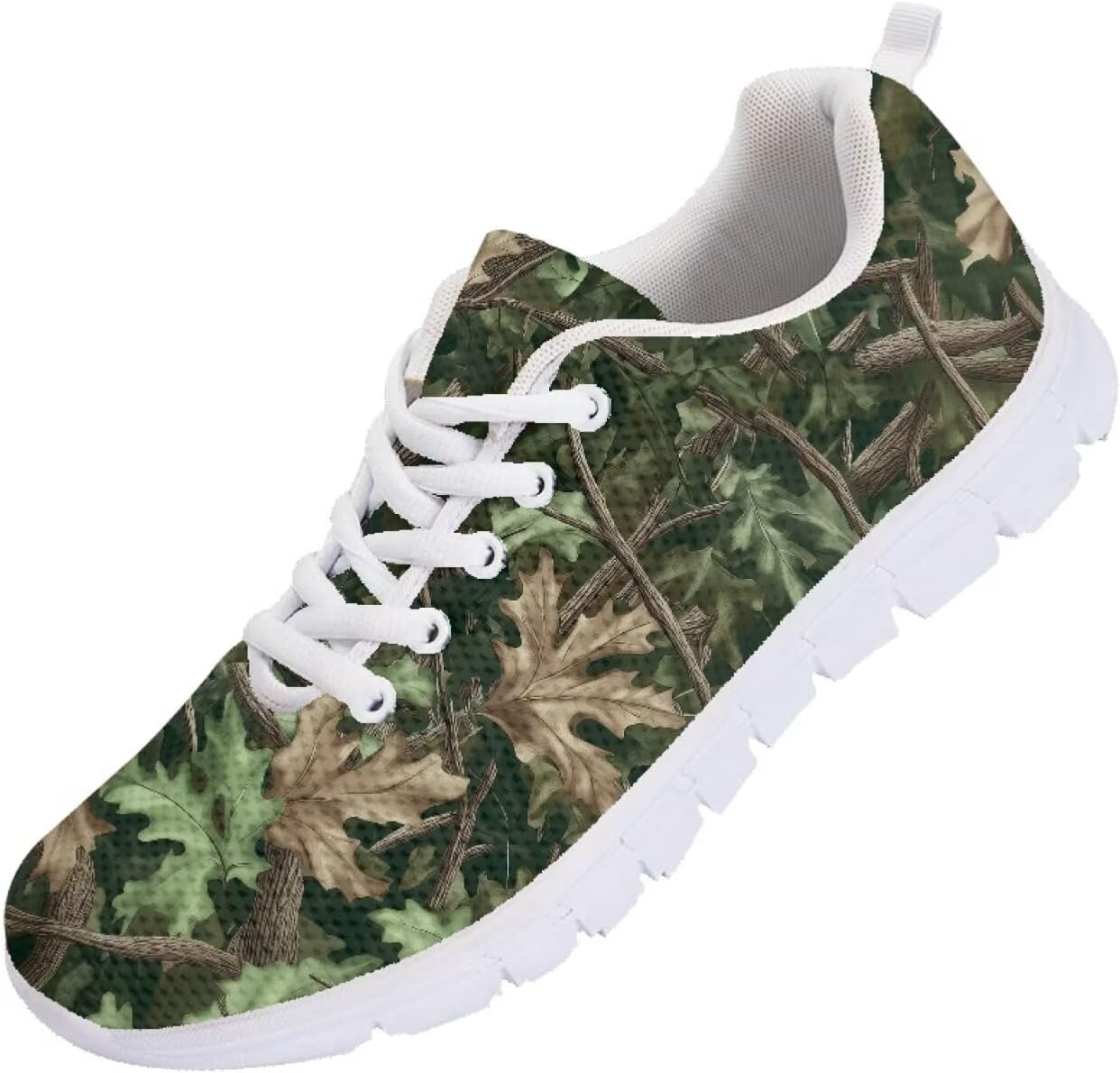 

Мужские кроссовки Forchrinse для бега с шнуровкой, легкие спортивные теннисные кроссовки для ходьбы, Camo Hunting Printed