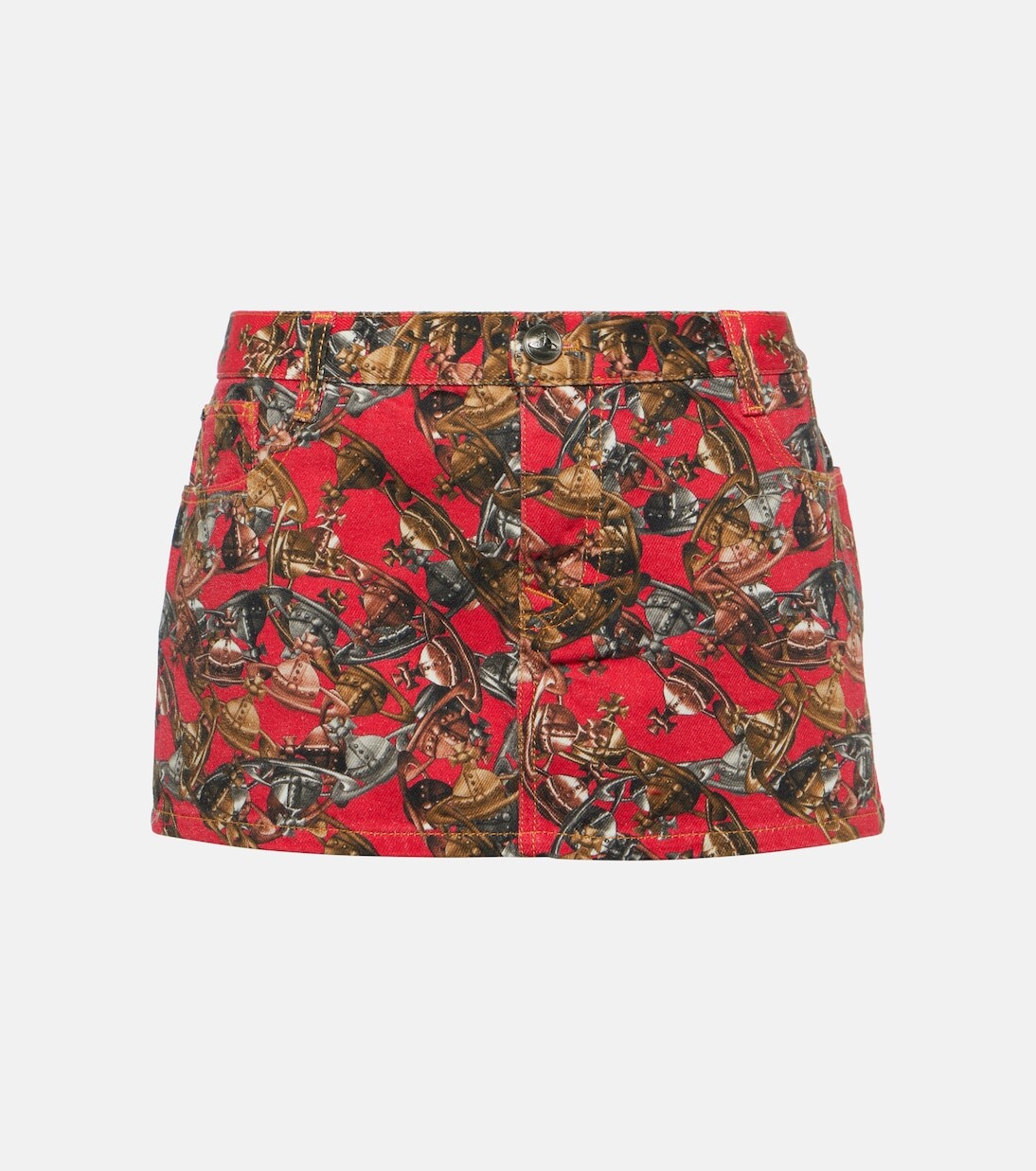 

Хлопковая юбка с принтом Vivienne Westwood, мультиколор