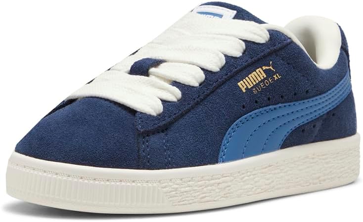 Кроссовки Puma Unisex-Child Suede XL (Little Kid), синий/темно-синий — фото 2