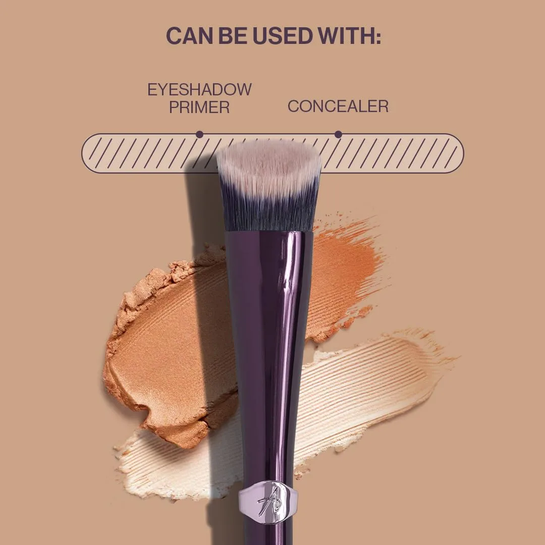 Кисть для праймера век Anisa Beauty | Мягкие веганские ворсинки для растушевки праймера и консилера | Профессиональная кисть для макияжа под базу без складок — фото 4