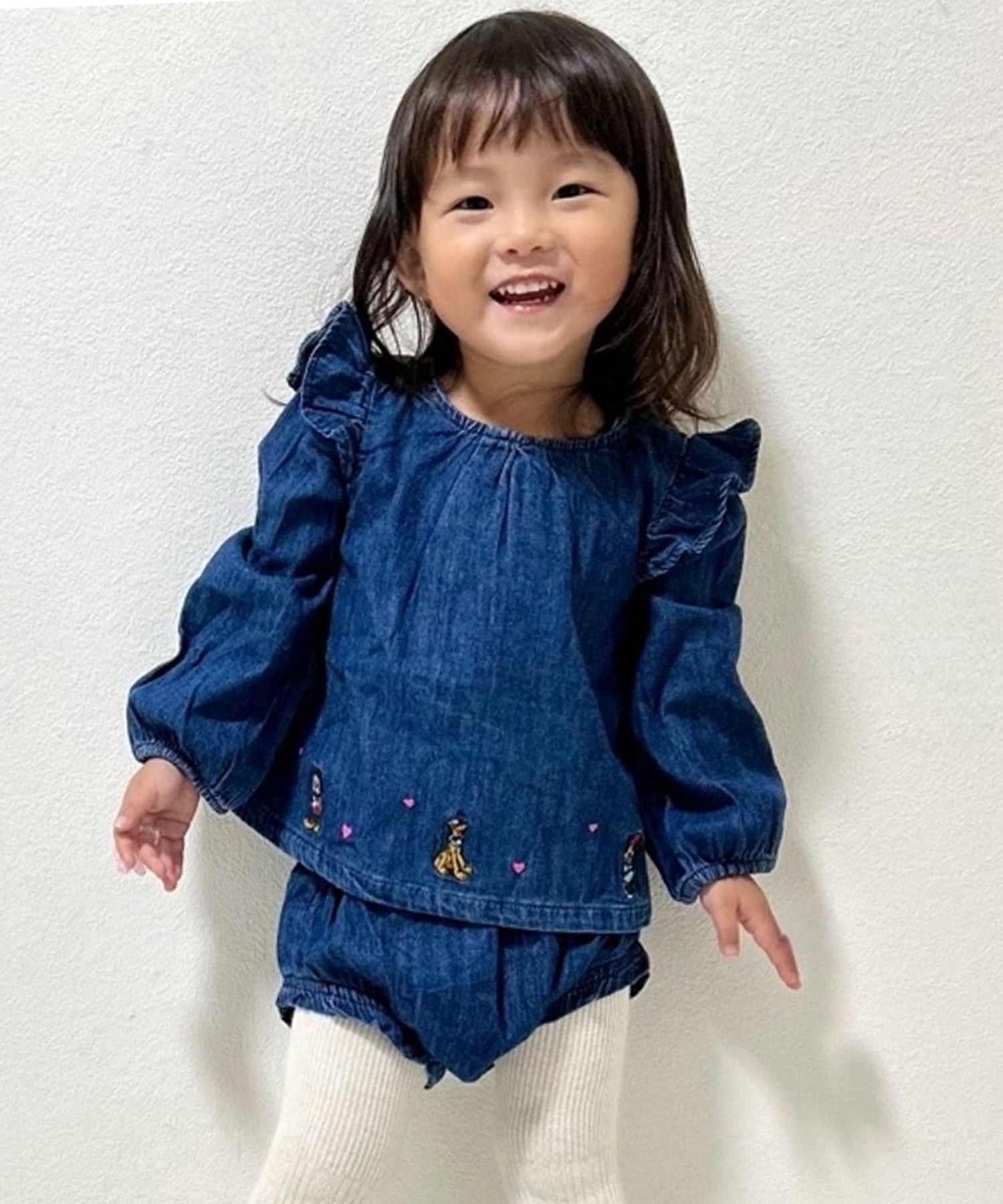 (K)GAP x Disney Джинсовый комплект одежды (для малышей), DARK_WASH