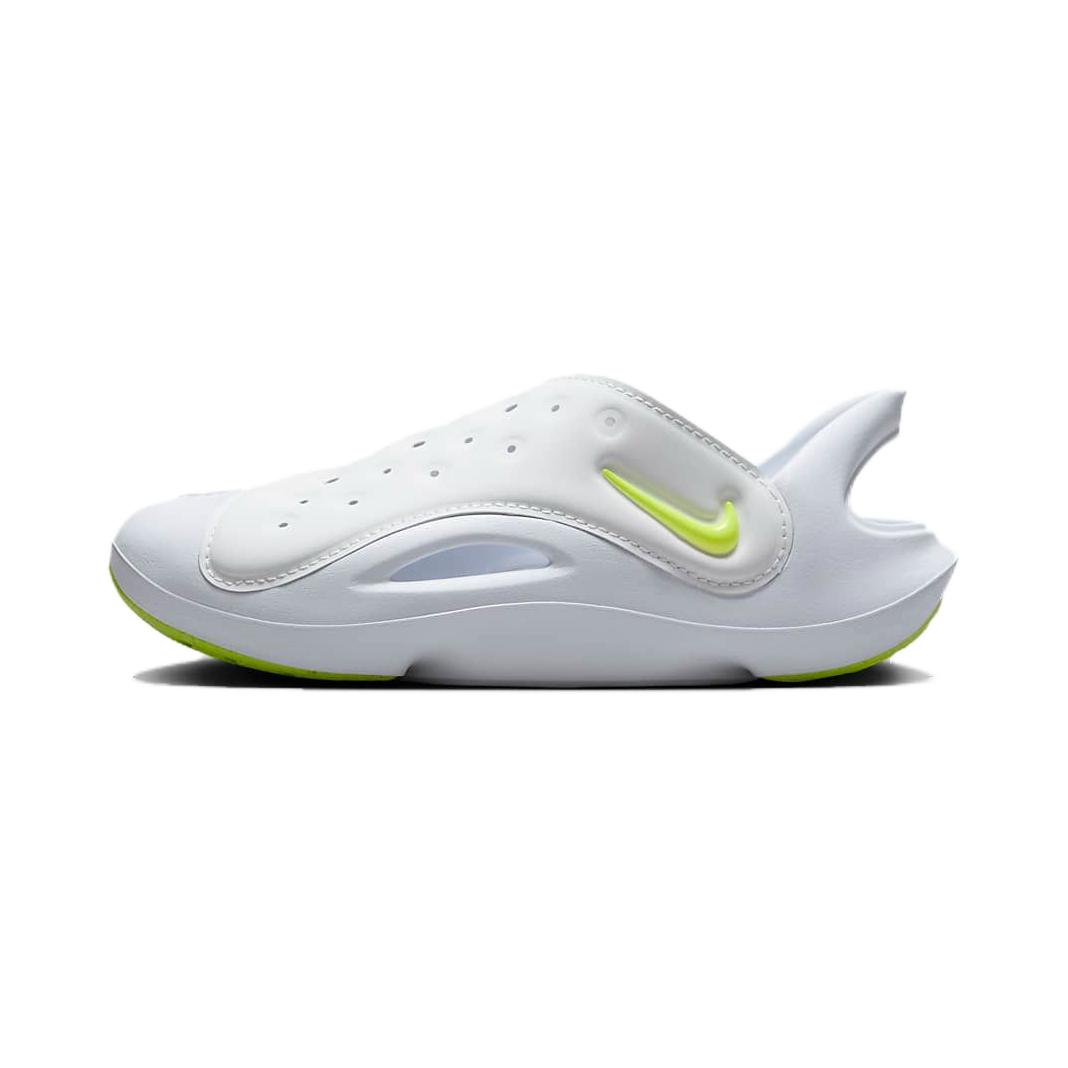 

Аквасвущ PS Детские сандалии Белые для детей 3-7 лет Nike, Белый/Белое золото/Неоново-желтый