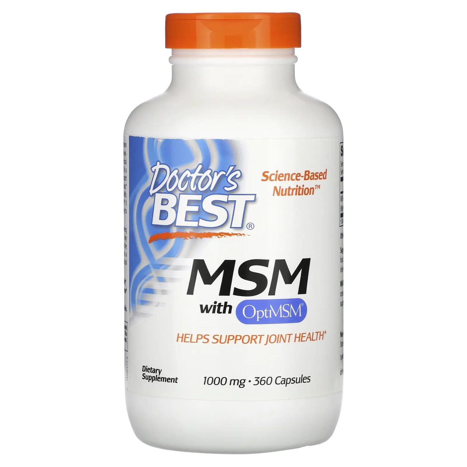 

Doctor's Best Метилсульфонилметан с OptiMSM 1000 мг 360 капсул