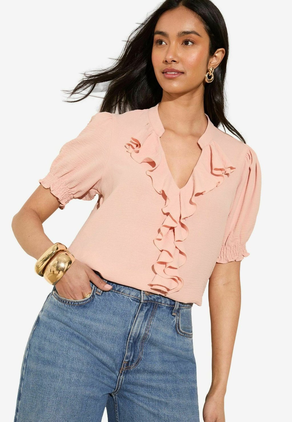 

Блуза REGULAR FIT - PUFF SLEEVE RUFFLE Friends Like These, розовый