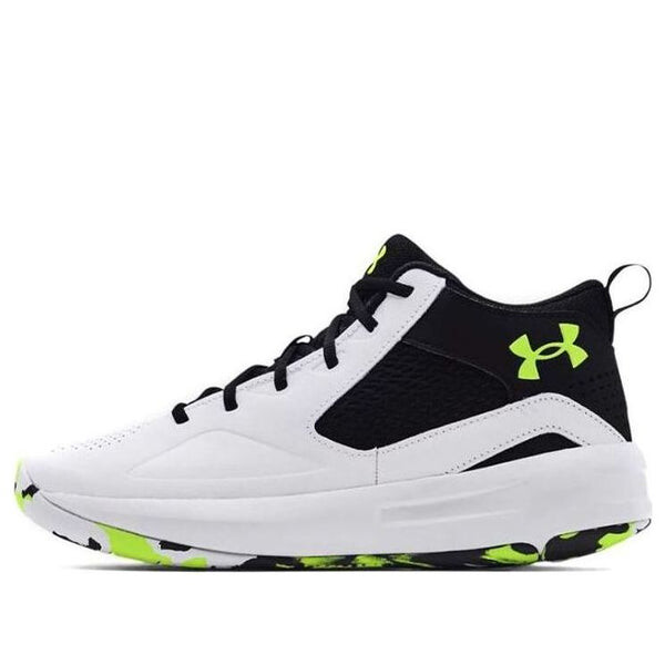 

Кроссовки lockdown 5 basketball shoes 'white black' Under Armour, белый