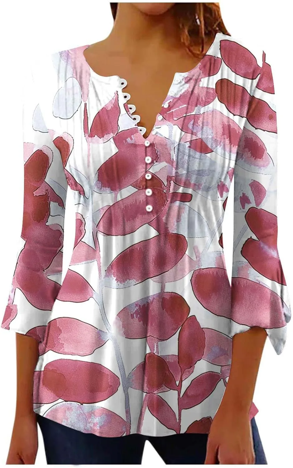 

Туника женская 3/4 рукав, цветной блок, кружево