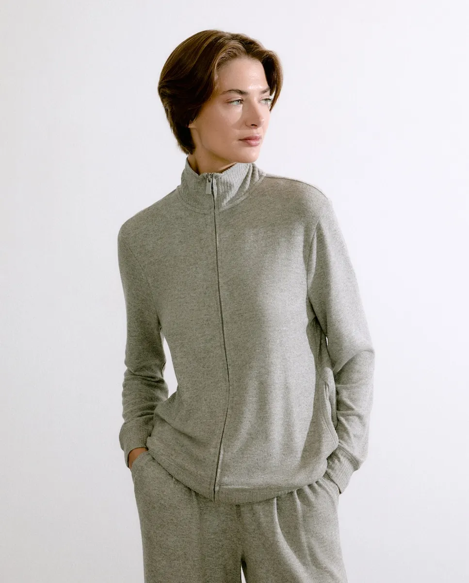 

Женская толстовка на молнии Énfasis, светло-серый