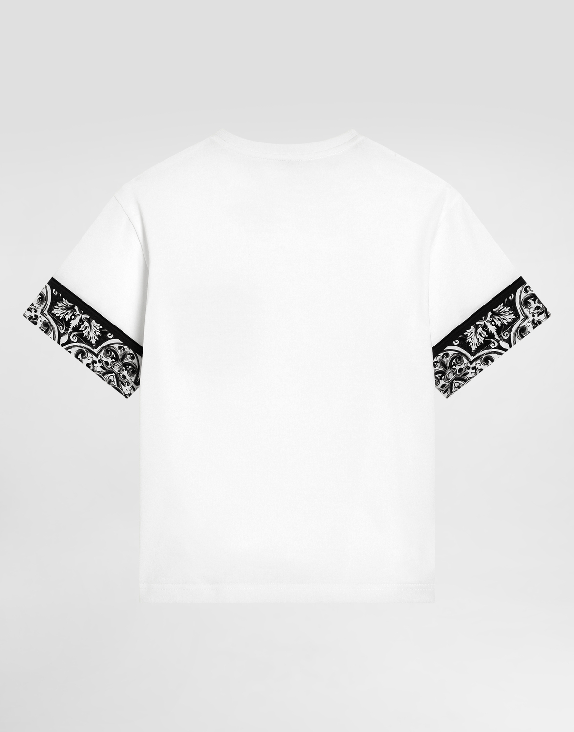 Футболка из джерси с принтом «майолика» Dolce&Gabbana, мультиколор — фото 3