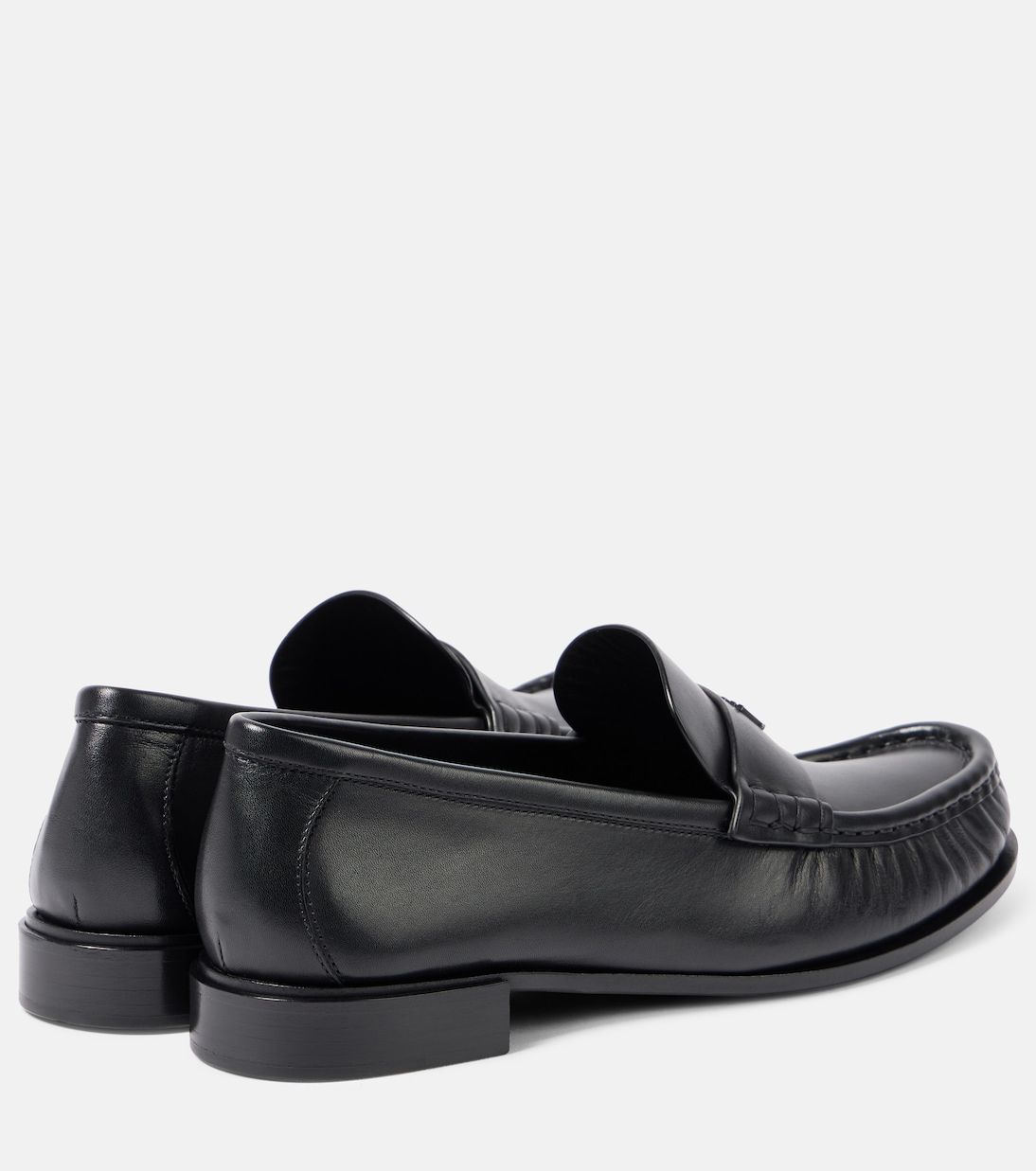 Кожаные мокасины Max Mara, Nero — фото 3