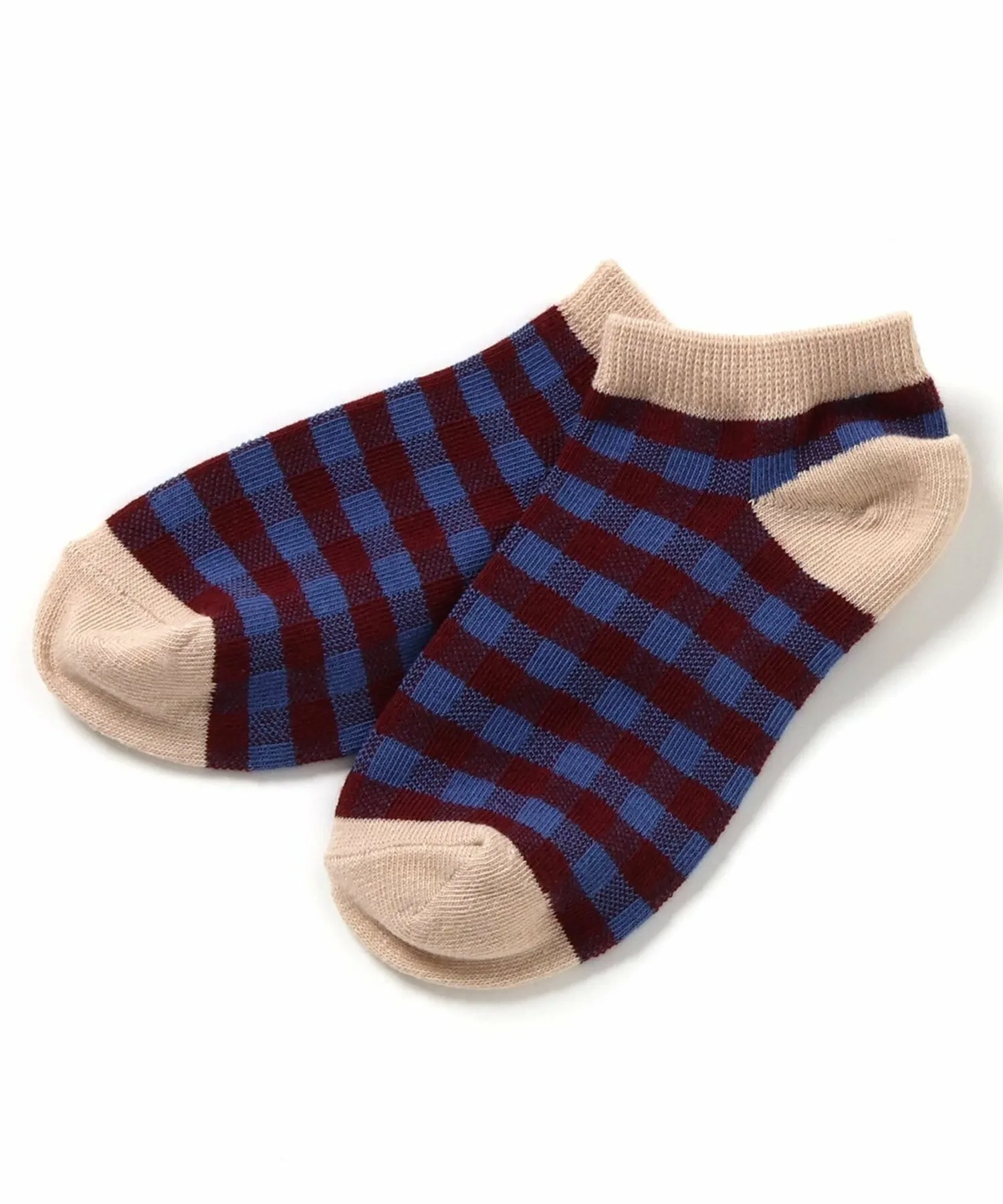 Разноцветные короткие носки Apres les cours, Check pattern