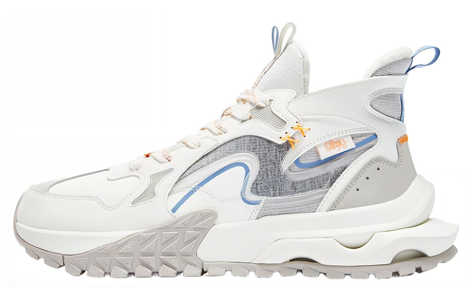 

QIAODAN Кроссовки Rosefinch 3 Awakening с противоскользящей подошвой, износостойкие, мужские, белые, серые