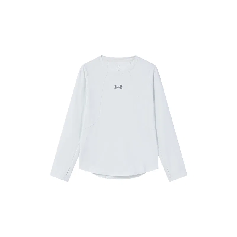 Футболка детская с круглым вырезом средней растяжимости Under Armour белая