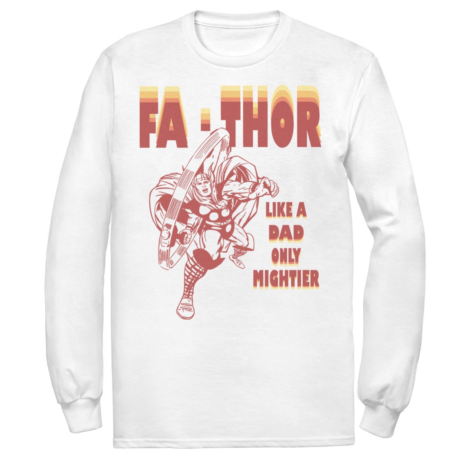 

Мужская футболка Marvel Fa-Thor Like A Dad Only Mightier в стиле ретро ко Дню отца