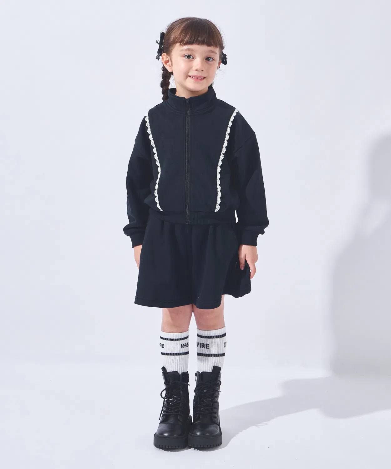 Сет из флисового свитшота и брюк ever closet, чёрный