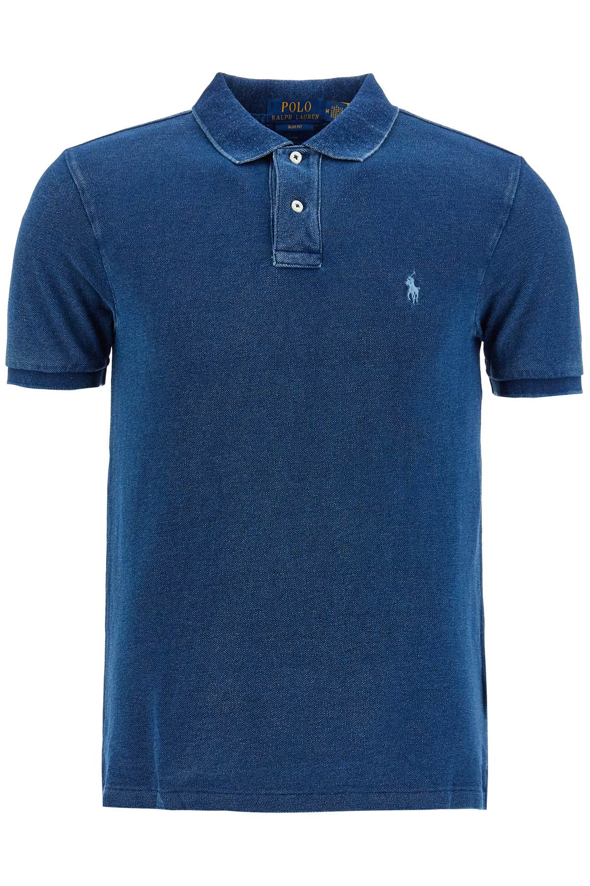 

Polo Ralph Lauren Мужская приталенная рубашка поло с коротким рукавом, синий