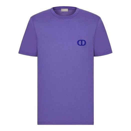 

Футболка men's ss21 knit short sleeve purple Dior, фиолетовый
