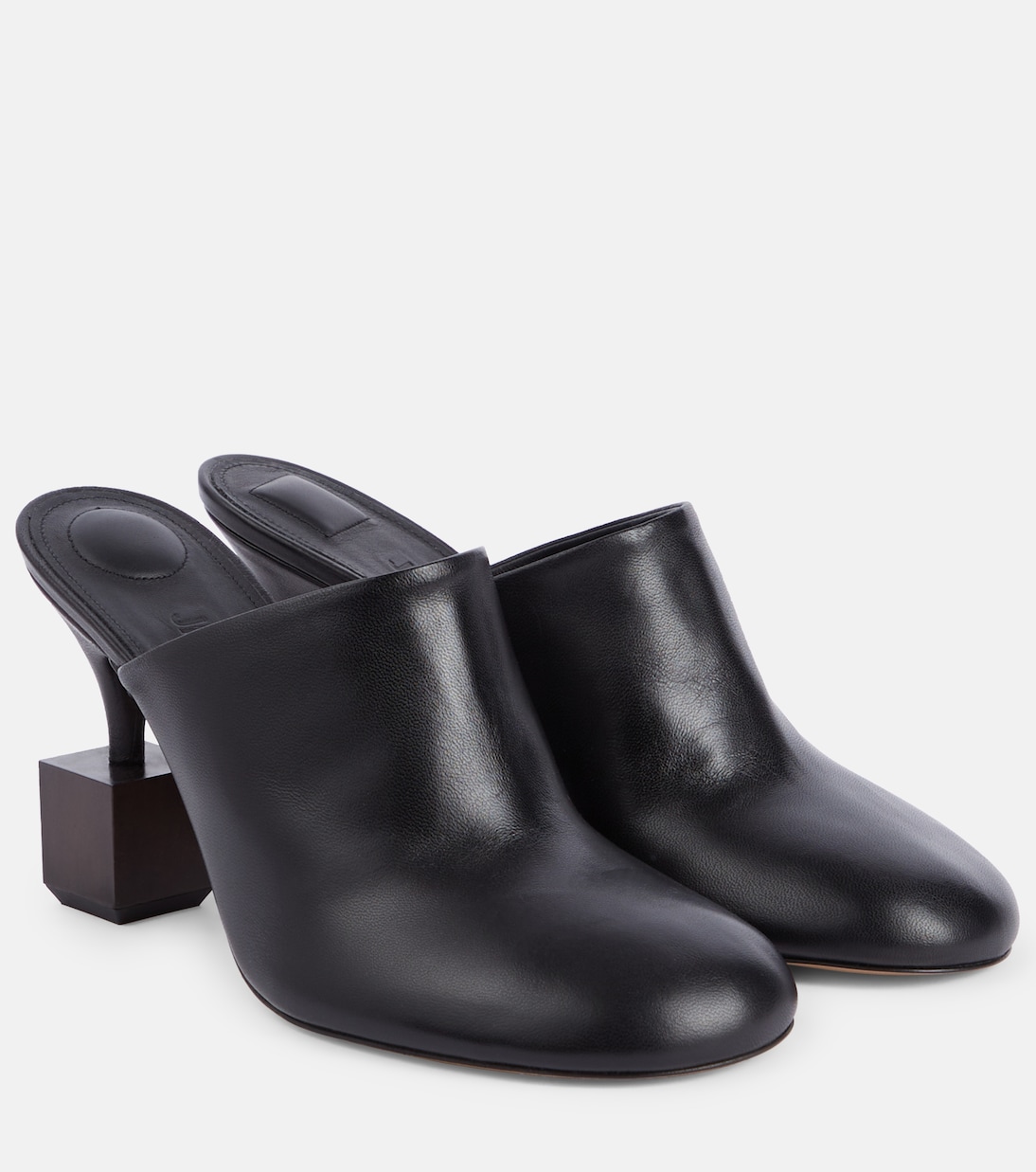 Кожаные мюли Bisou 90 Jacquemus, черный