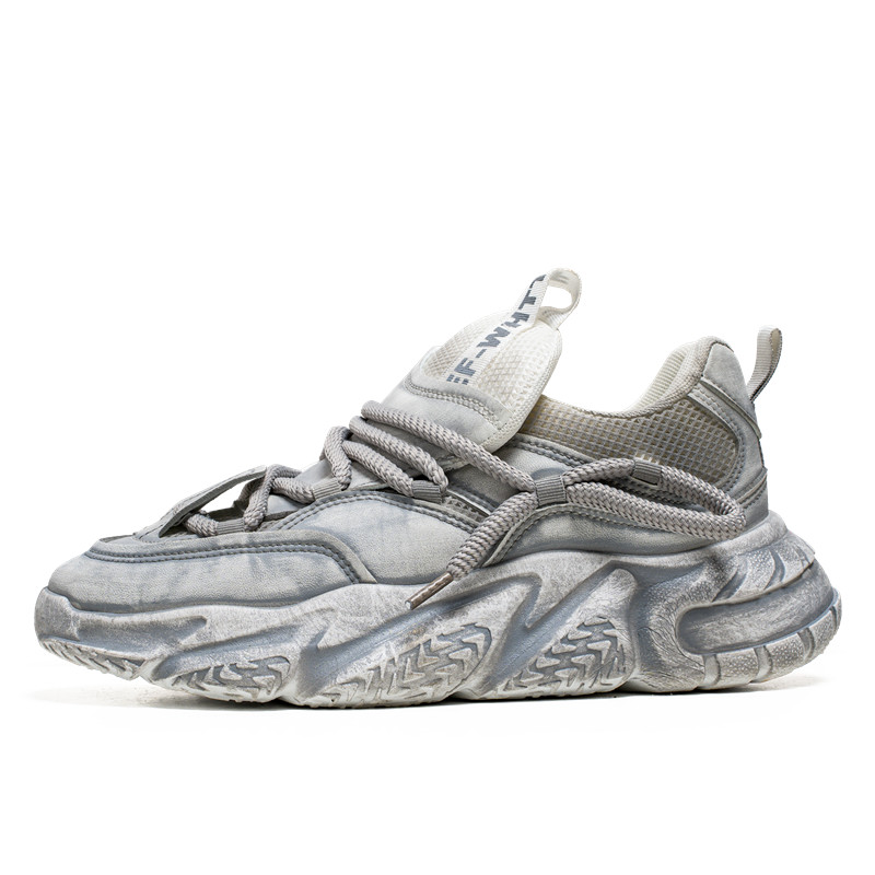 

Износостойкие низкие повседневные туфли для мужчин FAPAI, White Gray