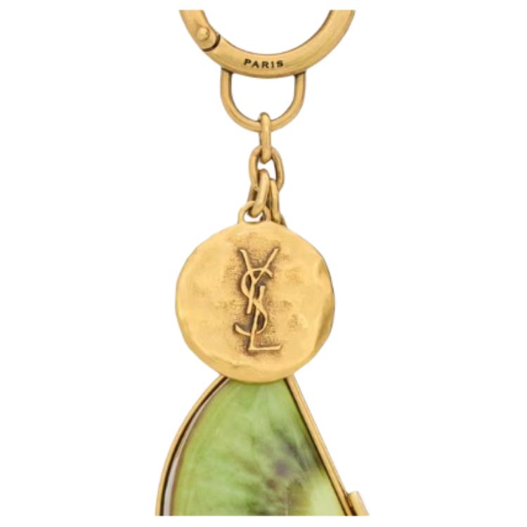 SAINT LAURENT Аксессуар для сумки CASSANDRE Resin женский Kiwi — фото 4