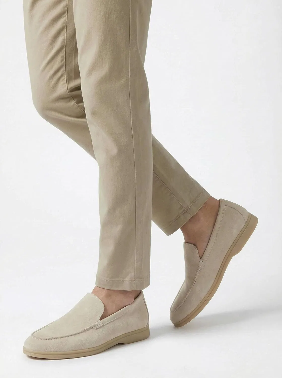 Лоферы мужские из замши Timeless Slip Ons, Brook White — фото 4