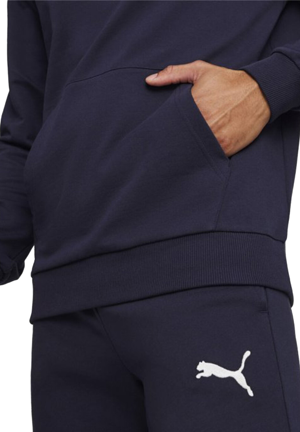 Толстовка Puma teamGOAL Casuals Hoody Jr, синий — фото 4