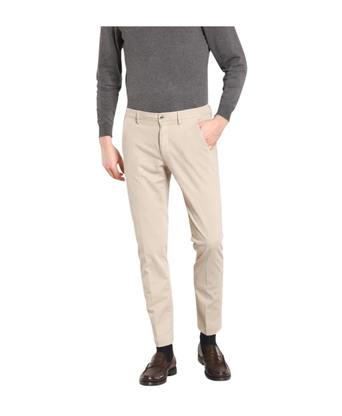 

Узкие брюки-чинос из габардина Mason'S, бежевый