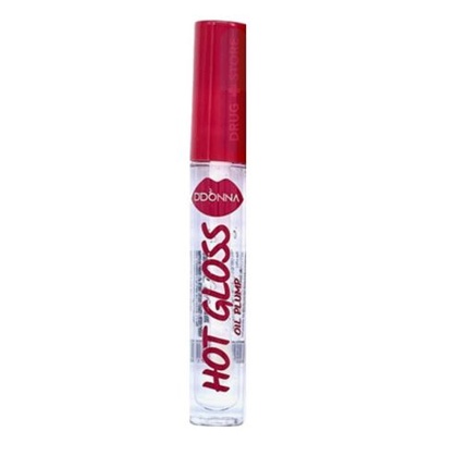 

Hot Gloss Oil Plump Прозрачный увлажняющий блеск для губ, 6 грамм D'donna